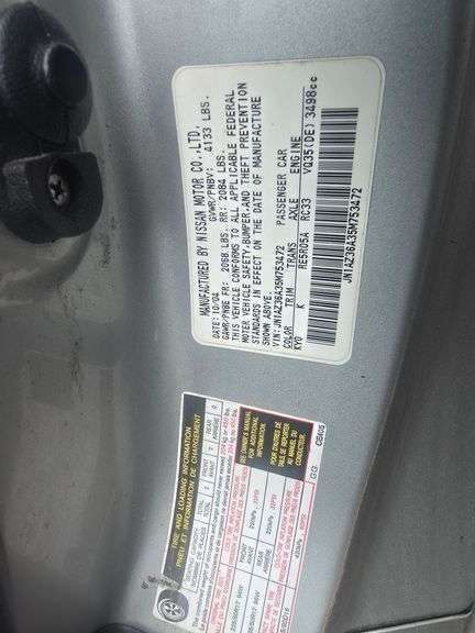 2005 NISSAN 350Z VIN# JN1AZ36A35M753472 HAS KEY HAS TITLE RUNS AN DRIVES SEE DESCRIPTION