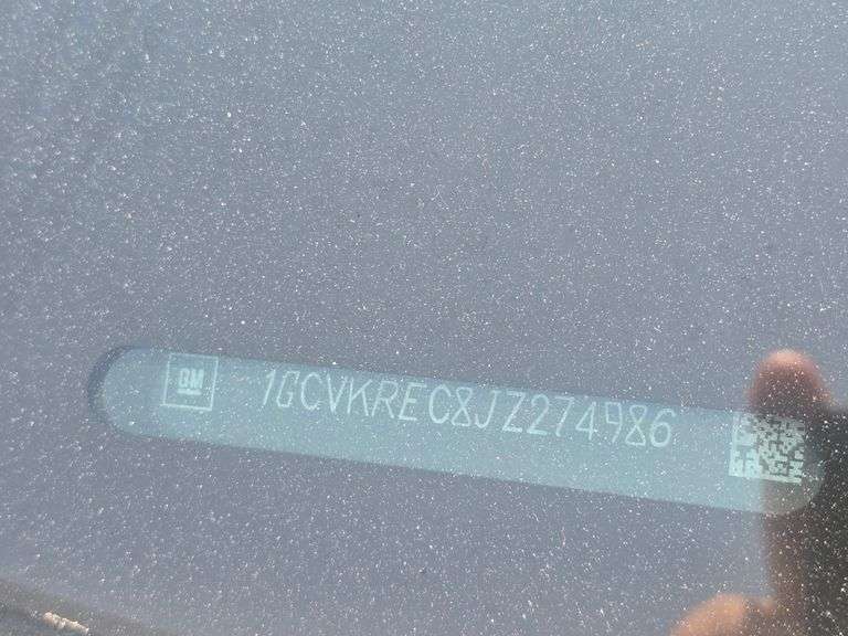 2018 CHEVY SILVERADO VIN# HAS KEY HAS TITLE RUNS AN DRIVES SEE DESCRIPTION