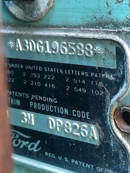 1953 FORD CUSTOMLINE VIN# A3DG196588 HAS KEY HAS TITLE RUNS AN DRIVES SEE DESCRIPTION