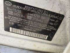 2011 HYUNDIA SONATA VIN# 5NPEC4AC1BH204938 HAS KEY HAS TITLE RUNS AN DRIVES SEE DESCRIPTION