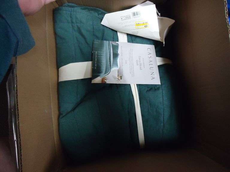 CASALUNA KING SIZE LINEN BLEND QUILT