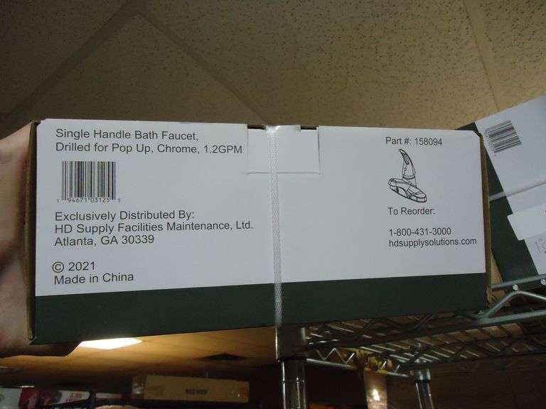 NEW! HD SUPPLY SINGLE HANDLE BATH FAUCET