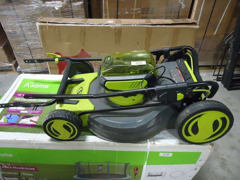 SUNJOE ELECTRIC LAWN MOWER. NO BATTERY OR CHARGER
