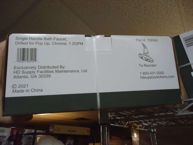 NEW! HD SUPPLY SINGLE HANDLE BATH FAUCET