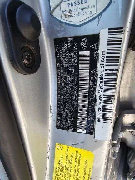 2006 LEXUS ES330 NO KEY HAS TITLE SEE DESCRIPTION