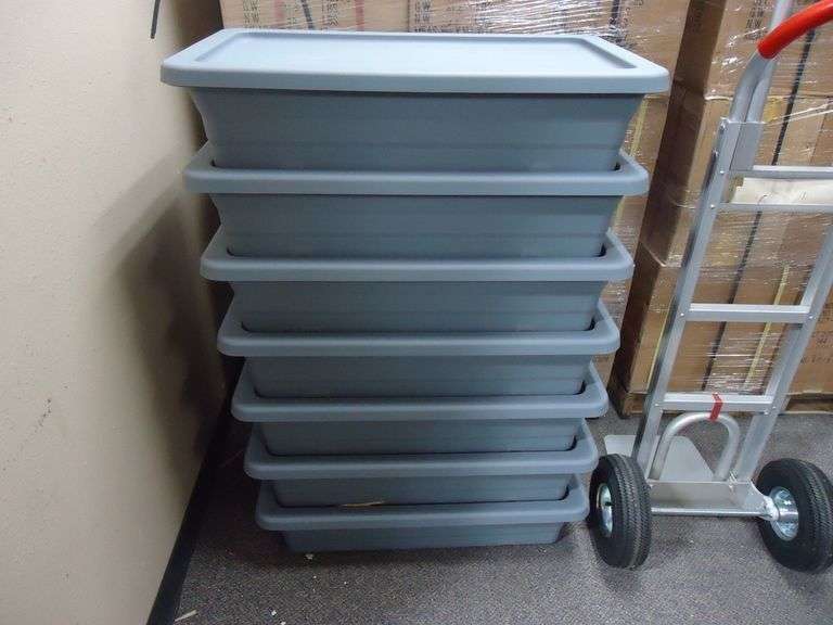 NEW! CASE OF 7 MULTI-USE STOCKING CART TUBS