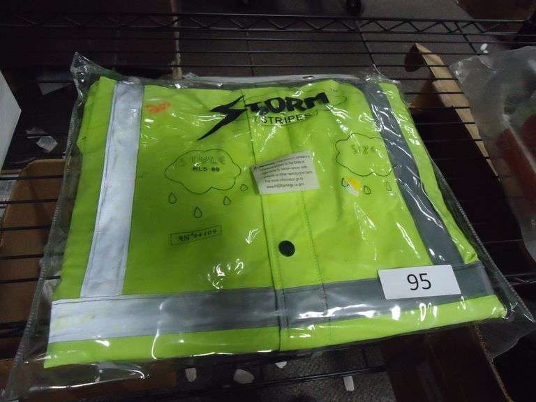 NEW! STORM STRIPES RAIN JACKET