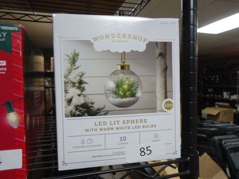 NEW! WONDERSHOP LED LIT SPHERE WITH WARM WHITE LED LIGHTS