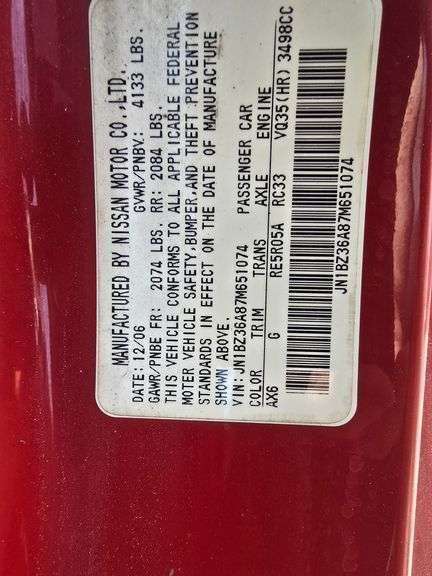 2007 NISSAN 350Z CONV HAS KEY HAS TITLE RUNS AN DRIVES SEE DESCRIPTION