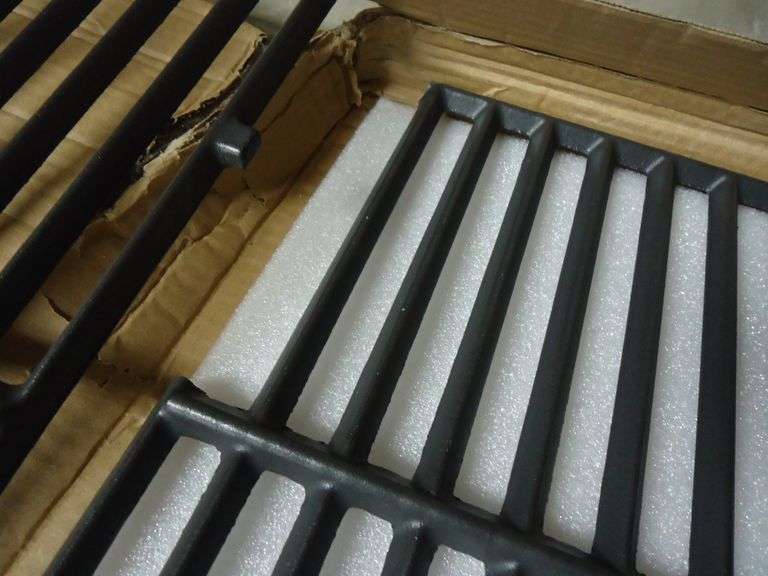 NEW! 2-PACK OF GRILL GRATES. ONE BAR BROKEN OFF