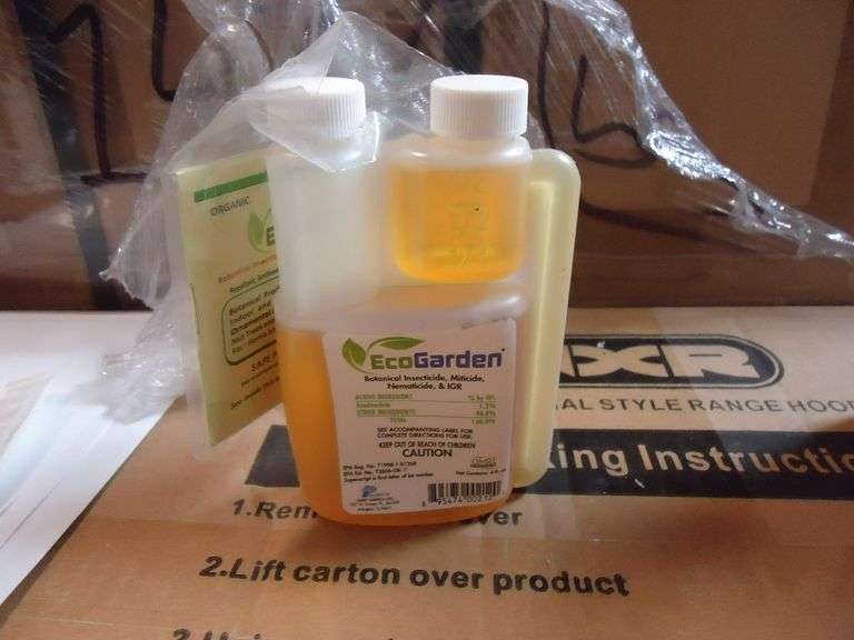 NEW! ECOGARDEN BOTANICAL INSECTICIDE, MITICIDE AND NEMATICIDE CONCENTRATE. 40Z