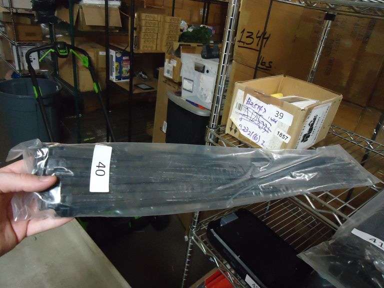 NEW! 50-PACK OF 2-FOOT 175LB BLACK ZIPTIES