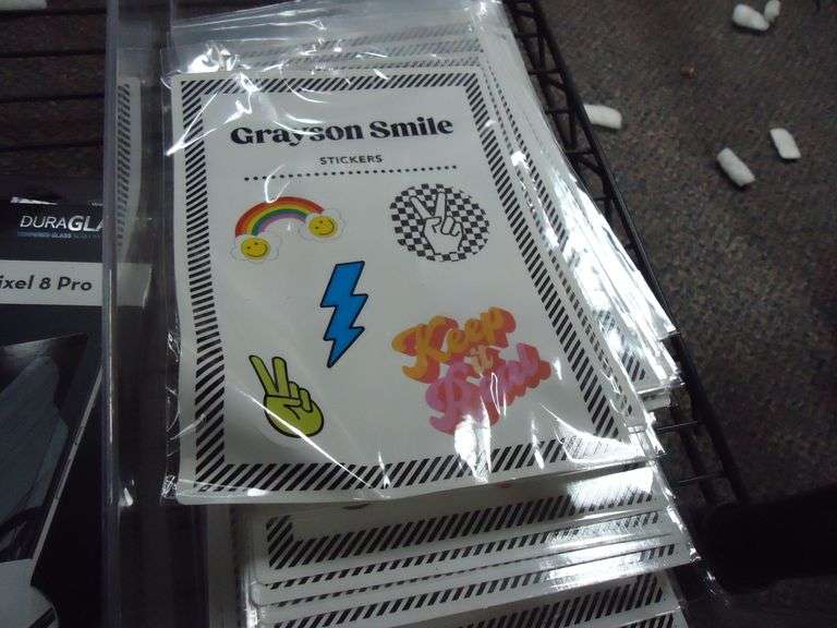 NEW! LOT OF 25+ GRAYSON SMILE STICKER PACKS