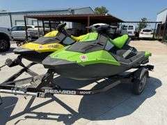 (2) SEADOOS AN TRAILER HAS KEYS HAS TITLES RUNS AN DRIVES SEE DESCRIPTION