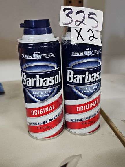 BARBASOL THICH & RICH  SHAVING CREAM ORIGINAL 1.5OZ