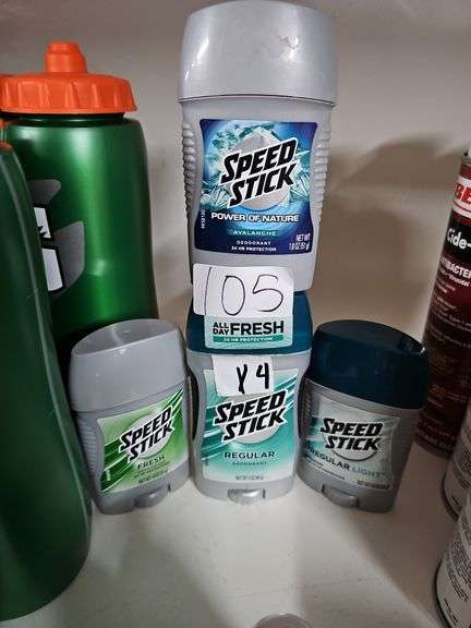 SPEED STICK DEODORANT INCLUDING POWER OF NATURE AVALANCHE 1.8OZ , REGULAR 3OZ , REGULAR LIGHT 1.8OZ AND FRESH 1.8OZ