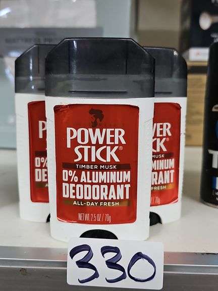 POWER STICK TIMBER MUSK 0% ALUMINUM DEODORANT ALL-DAY FRESH 2.5OZ