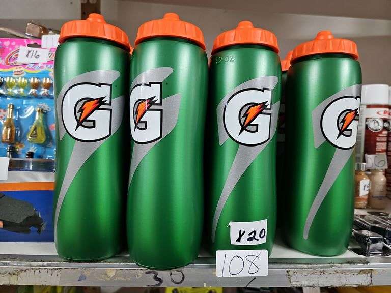 GATORADE SPORTS WATER BOTTLES WITH SIDE MEASURING VIEW, 32OZ