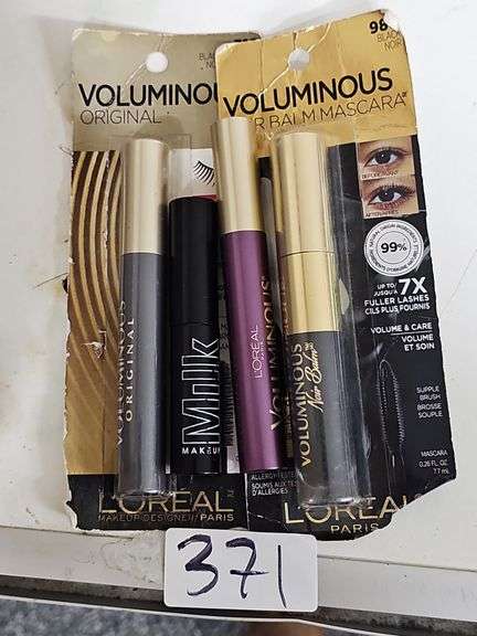 L'OREAL VOLUMINOUS MASCARAS AND MILK MAKEUP MASCARA