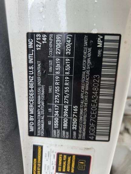 2014 MERCEDES GL450 HAS KEY HAS TITLE RUNS&DRIVES