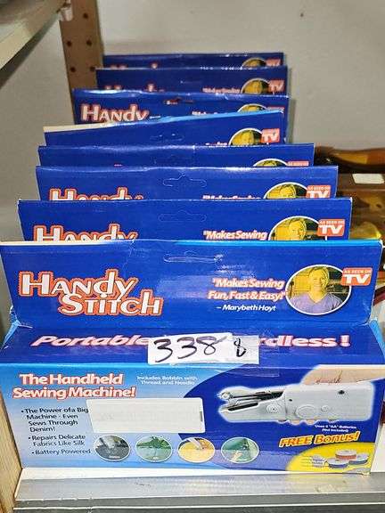HANDY STITCH THE HANDHELD SEWING MACHINE, PORTABLE AND CORDLESS WITH THREAD & ACCESSORIES INCLUDED