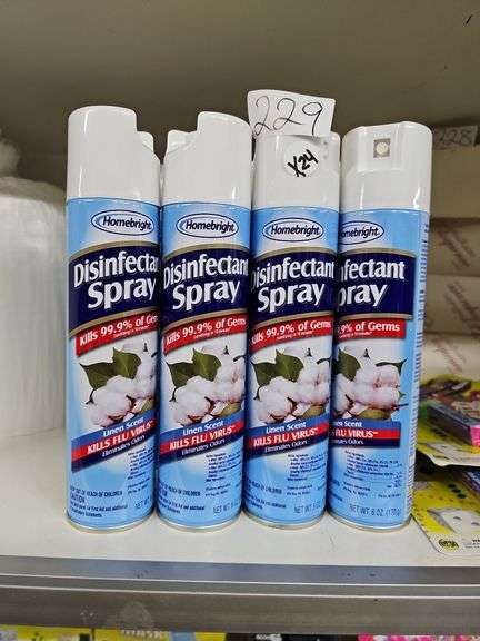 HOMEBRIGHT DISINFECTANT SPRAY LINEN SCENT 6OZ
