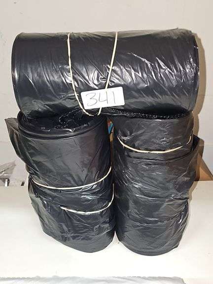 40GAL HEAVY DUTY BLACK TRASH BAGS 25-PER ROLL