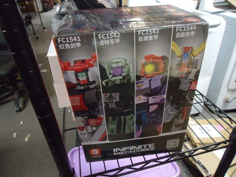NEW! 4-PACK OF INFINITE MECH TRANSFORMER-LIKE BLOCK SET