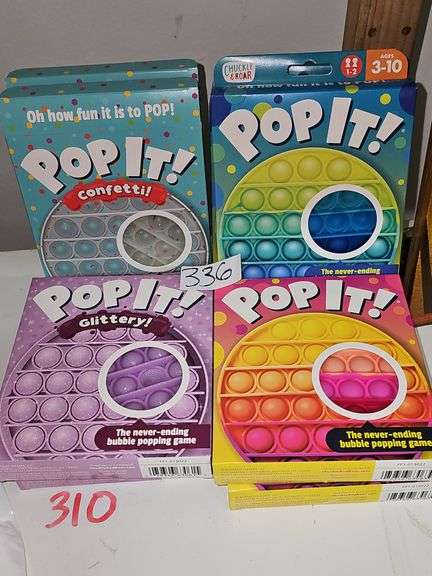 CHUCKLE & ROAR POP IT! NEVER ENDING BUBBLE POPPING GAME - ASSORTED THEMES