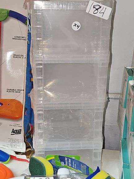 PEN+GEAR CLEAR PLASTIC ORGANIZER WITH SNAP ON LID  FUS21-D0102  2 PER PACK