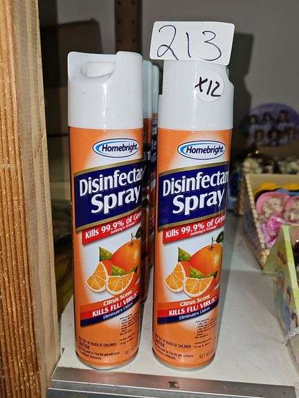 HOMEBRIGHT DISINFECTANT SPRAY CITRUS SCENT 6OZ