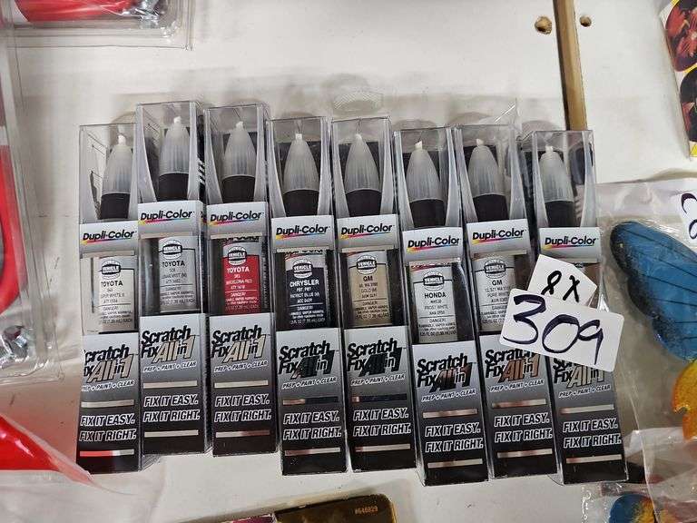 DUPLI-COLOR SCRATCH FIX ALL IN 1 PREP+PAINT+CLEAR VEHICLE SPECIFIC COLORS INCLUDING HONDA, GM, TOYOTA, CHRYSLER