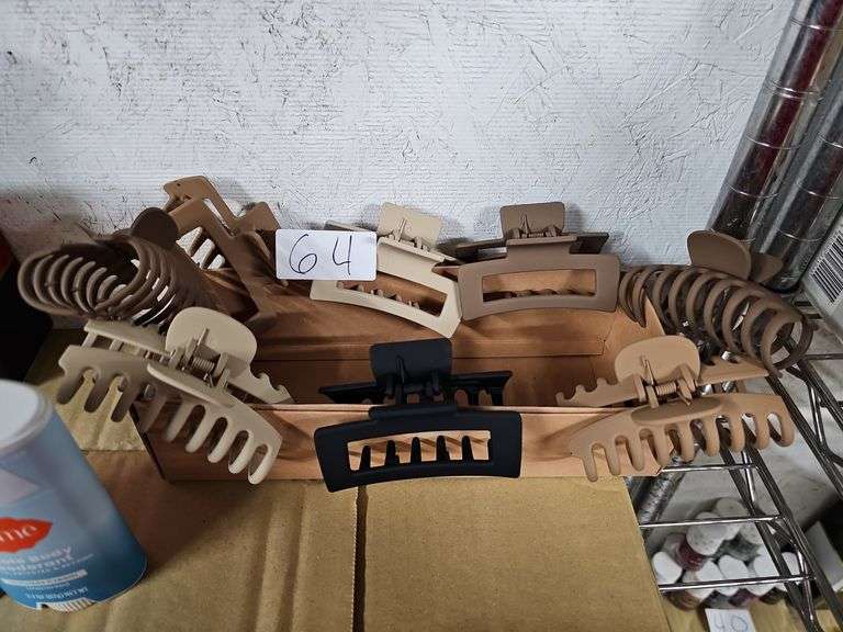 NEUTRAL COLOR MEDIUM SIZE HAIR CLIPS