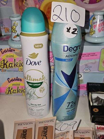 DRY SPRAY ANTIPERSPIRANT DEODORANT 3.8OZ INCLUDING DOVE ULTIMATE & DEGREE ADVANCED 72H SHOWER CLEAN