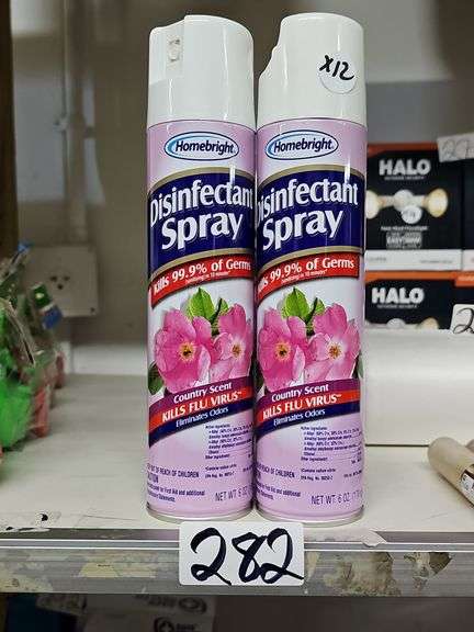 HOMEBRIGHT DISINFECTANT SPRAY COUNTRY SCENT 6OZ