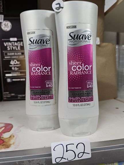 SUAVE PROFESSIONALS SHEER COLOR RADIANCE PROTECT AND REVIVE CONDITIONER 12.6 FL OZ