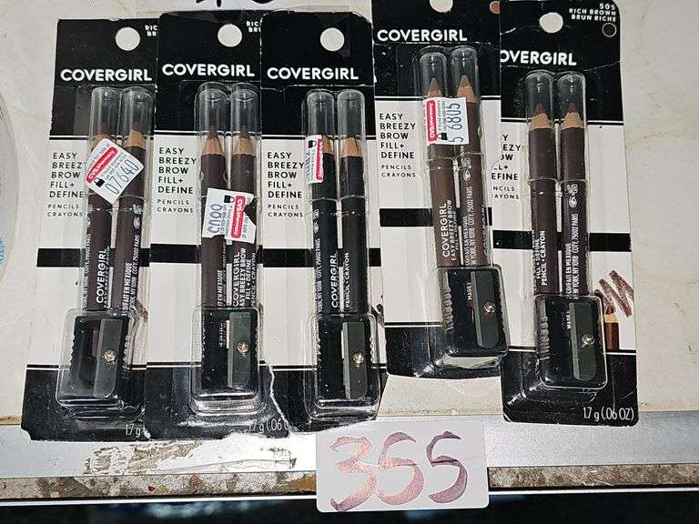 COVERGIRL EASY BREEZY BROW FILL + DEFINE 2PK WITH PENCIL IN SHADES OF BROWN AND BLACK