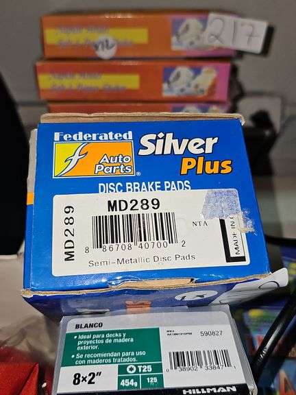 FEDERATED AUTO PARTS SILVER PLUS DISC SEMI-METALLIC BRAKE PADS MD289