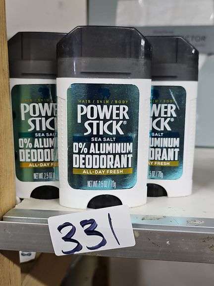 POWER STICK SEA SALT 0% ALUMINUM DEODORANT ALL-DAY FRESH 2.5OZ