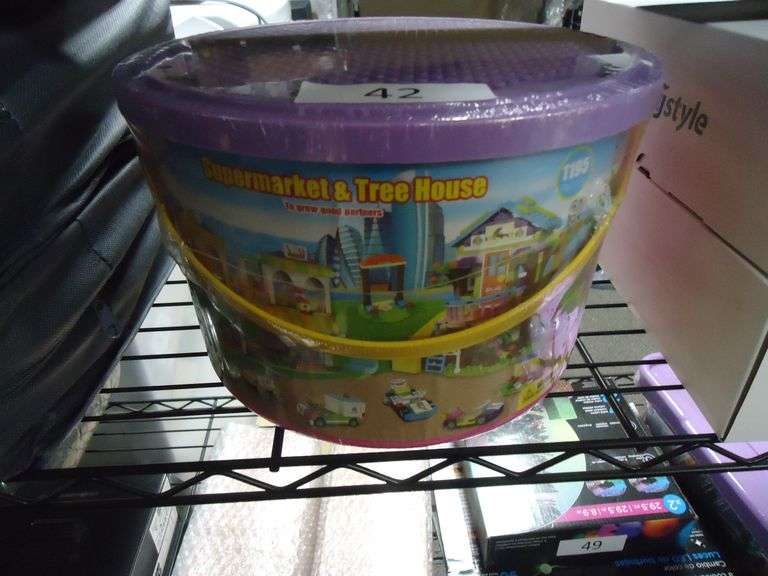 NEW! SUPERMARKET AND TREE HOUSE LEGO-LIKE BLOCK SET