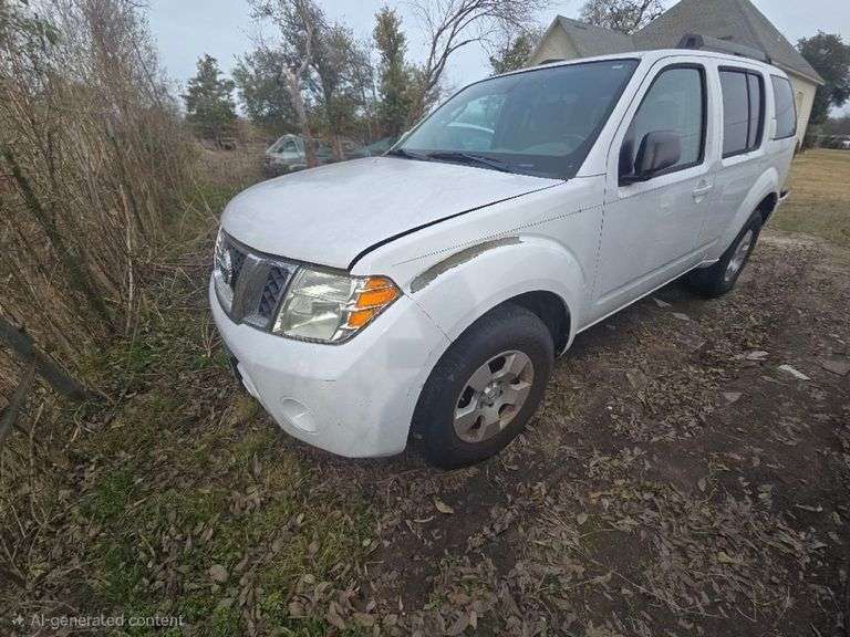2012 NISSAN PATHFINDER NO KEY HAS VSF PACK