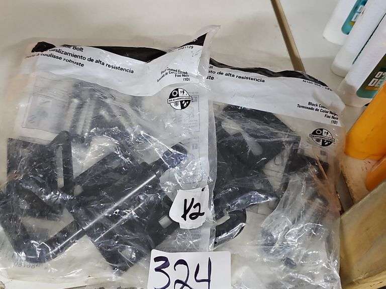 NATIONAL HARDWARE HEAVY DUTY SIDE BOLT N100-056 / SPB1129 BLACK COATED FINISH