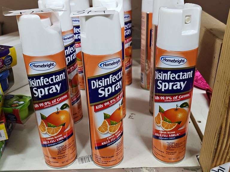 HOMEBRIGHT DISINFECTANT SPRAY CITRUS SCENT 6OZ