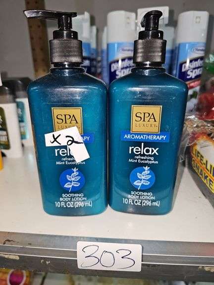 SPA LUXURY AROMATHERAPY RELAX REFRESHING MINT EUCALYPTUS SOOTHING BODY LOTION 10FL OZ