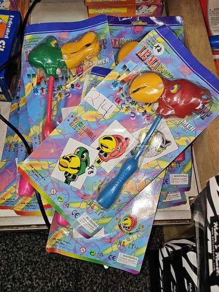 DOLLARAMA THE TALKING HAMMER PLASTIC TOY APROX 12"