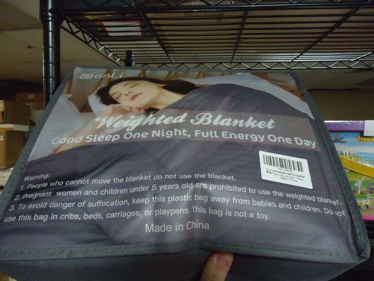 NEW! ZONLI WEIGHTED BLANKET. KING SIZE