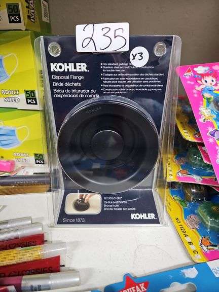 KOHLER DISPOSAL FLANGE BLACK OIL RUBBED BRONZE R11352-C-BRZ