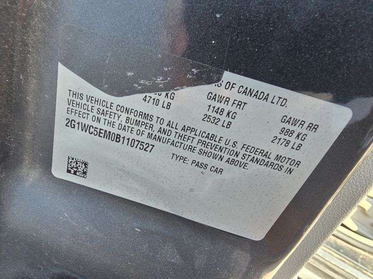 2011 CHEVY IMPALA LTZ NO KEY HAS TITLE