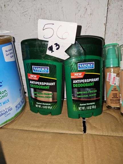 LUCKY FOR MEN ANTIPERSPIRANT DEODORANT SPRING FRESH ORIGINAL SCENT 1.6OZ