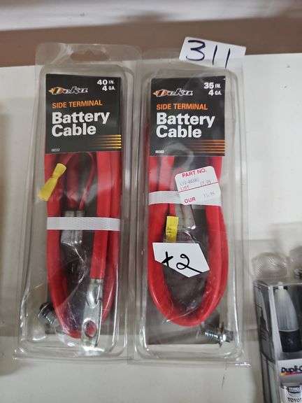 DEKA SIDE TERMINAL BATTERY CABLE 4GA. INCLUDING 35" #00303 AND 40" #00332